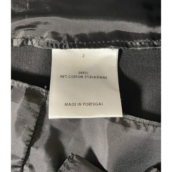 AYR The Me Time Pleated Cropped High Rise Pants Black - Picture 9 of 12